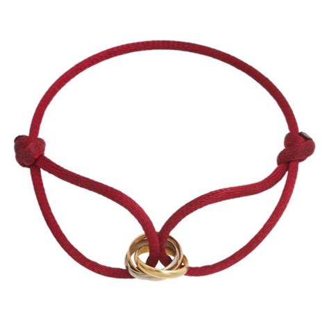 cartier trinity bracelet red cord|cartier trinity bracelet price.